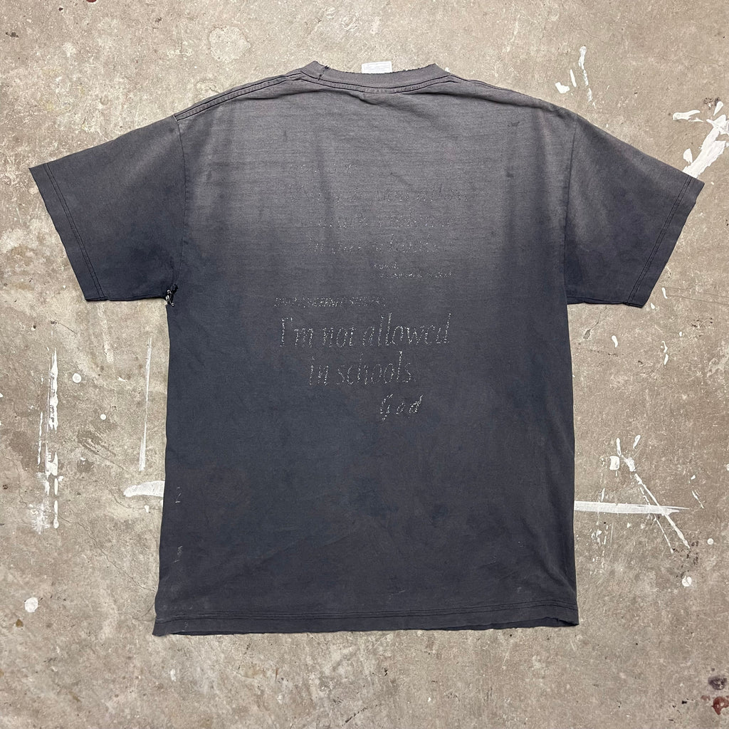 "Public Schools Need God" Faded and Distressed Vintage T-Shirt