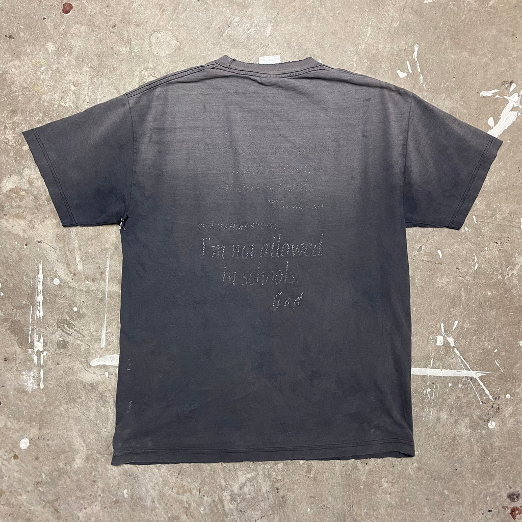 "Public Schools Need God" Faded and Distressed Vintage T-Shirt