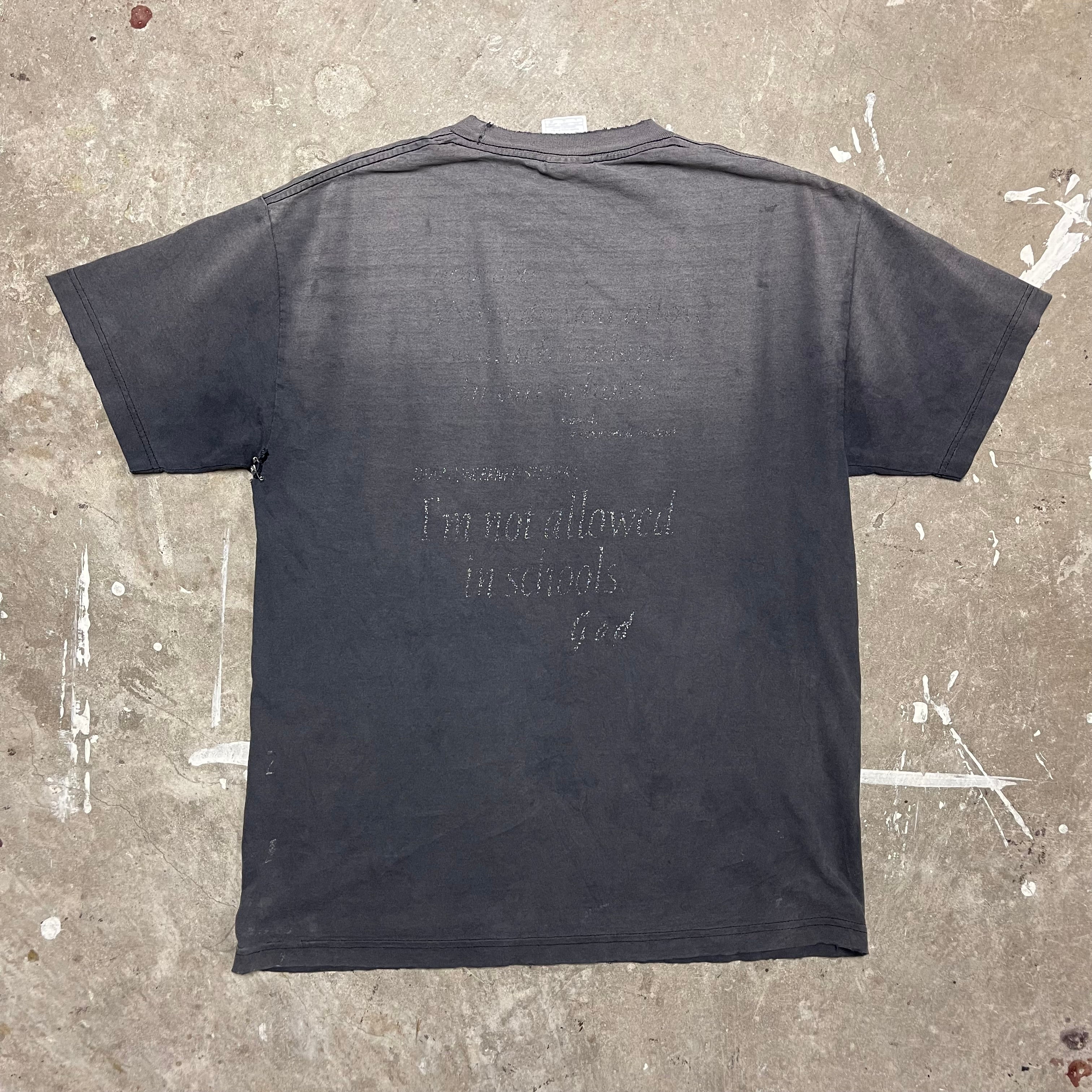 "Public Schools Need God" Faded and Distressed Vintage T-Shirt