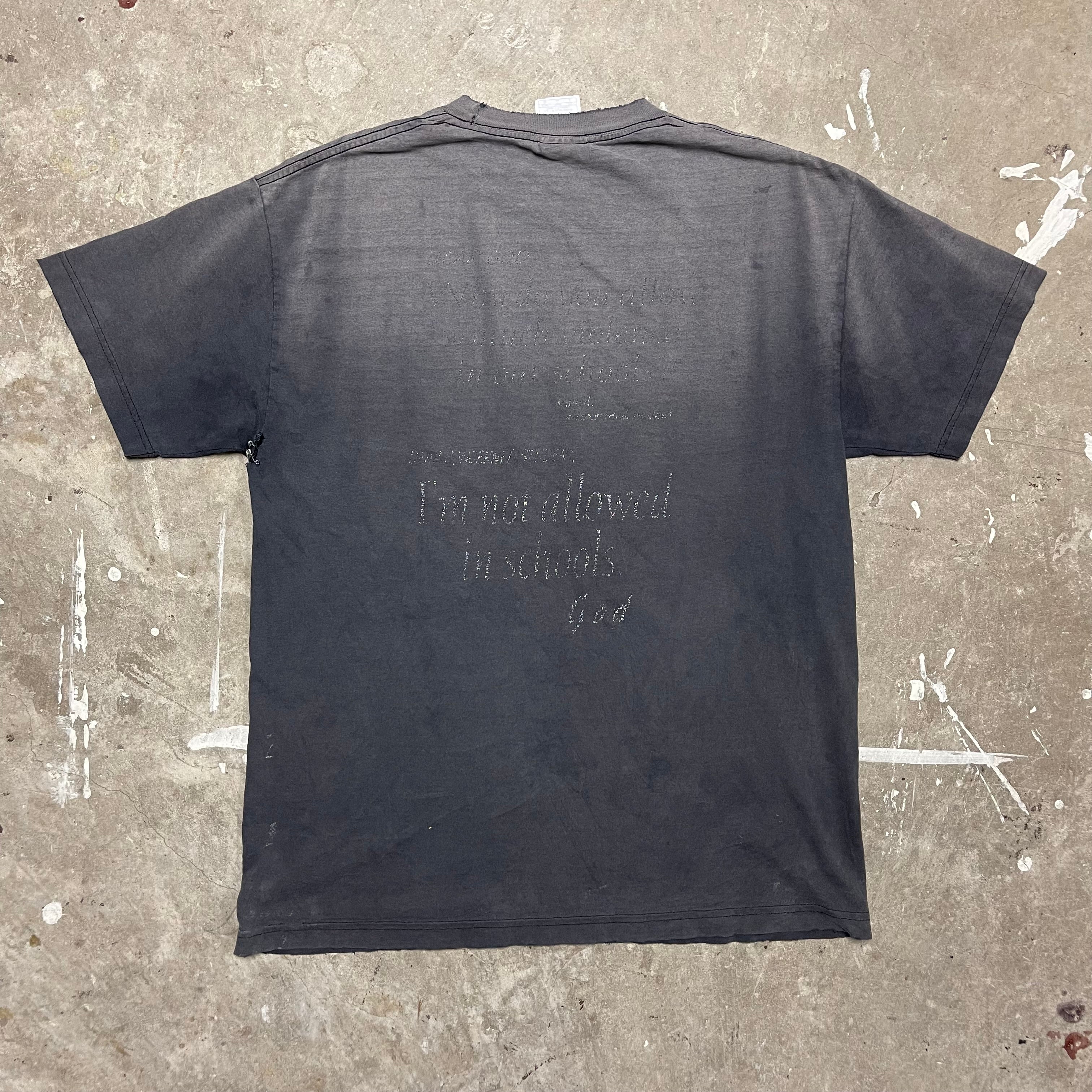 "Public Schools Need God" Faded and Distressed Vintage T-Shirt