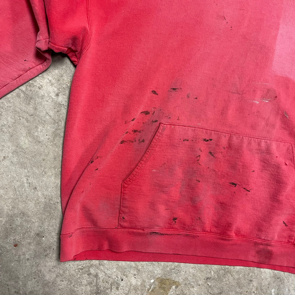 Vintage 90s Red Sun-Faded Hoodie