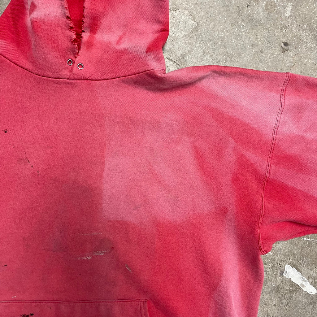 Vintage 90s Red Sun-Faded Hoodie