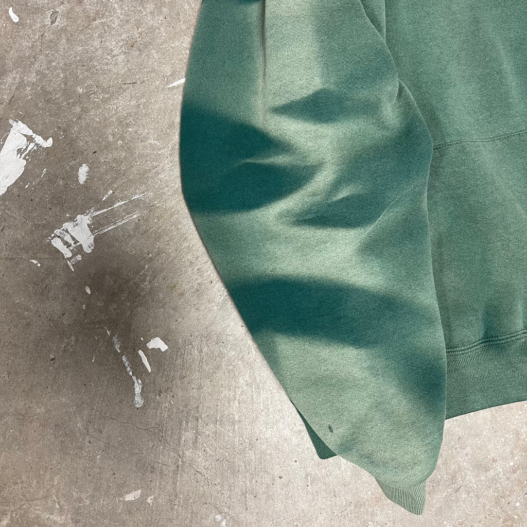 Vintage Russell Athletic Green Sun-Faded Hoodie