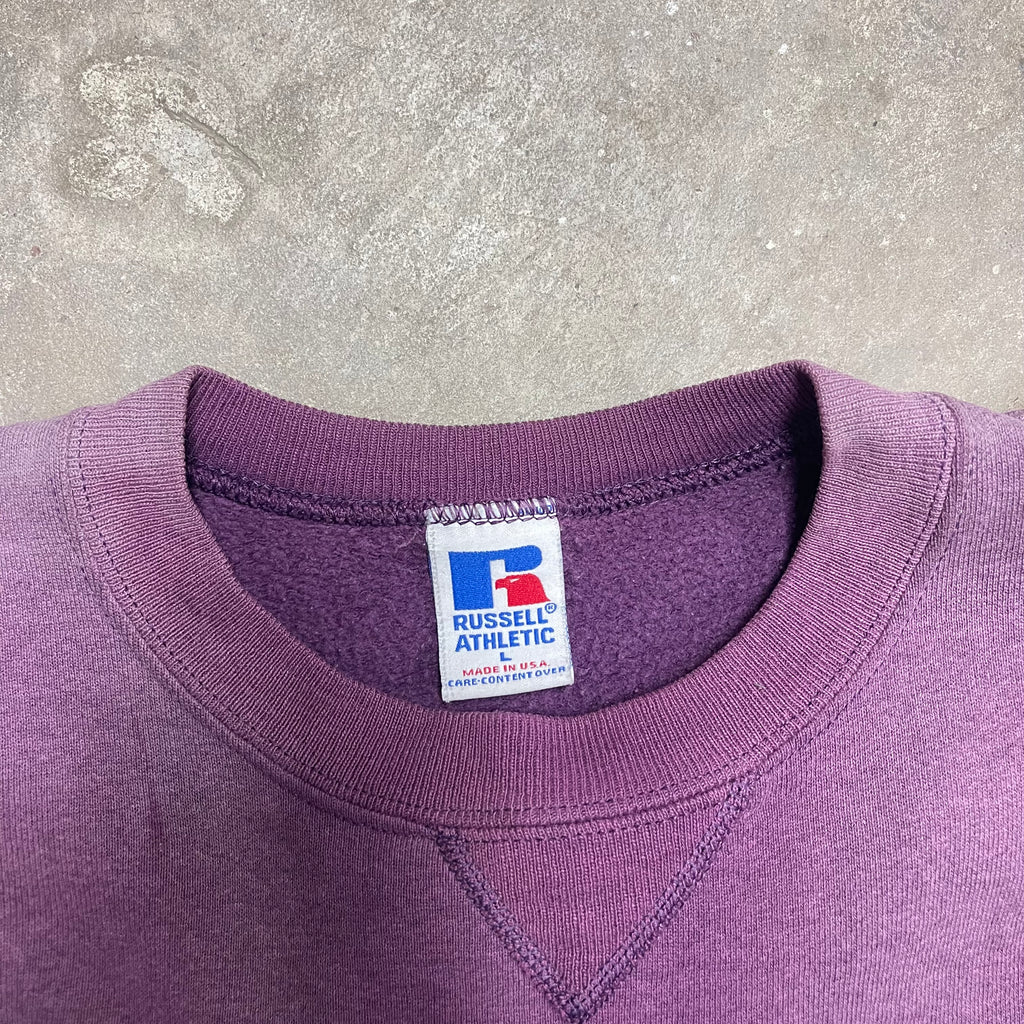 Vintage Russell Sun-Faded Purple Crewneck