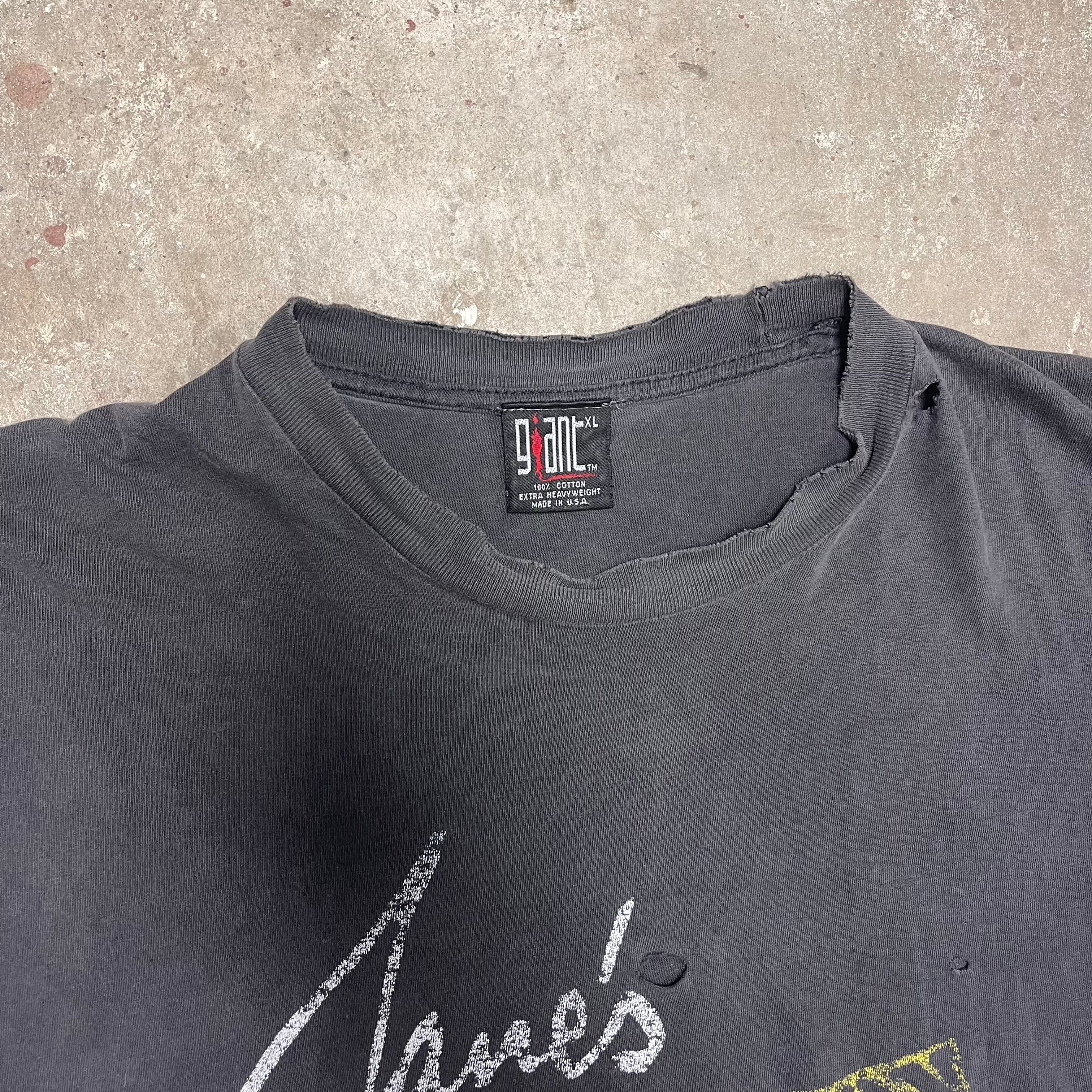 Janes Addiction Faded and Distressed Band T-Shirt