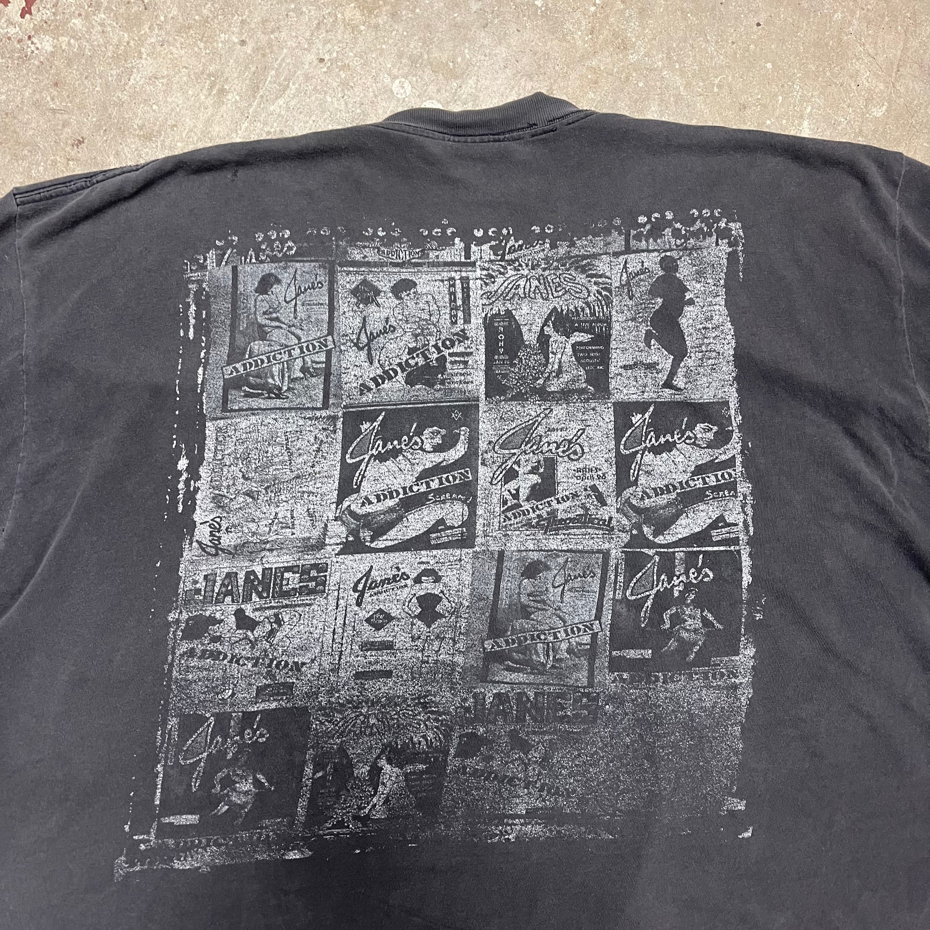 Janes Addiction Faded and Distressed Band T-Shirt
