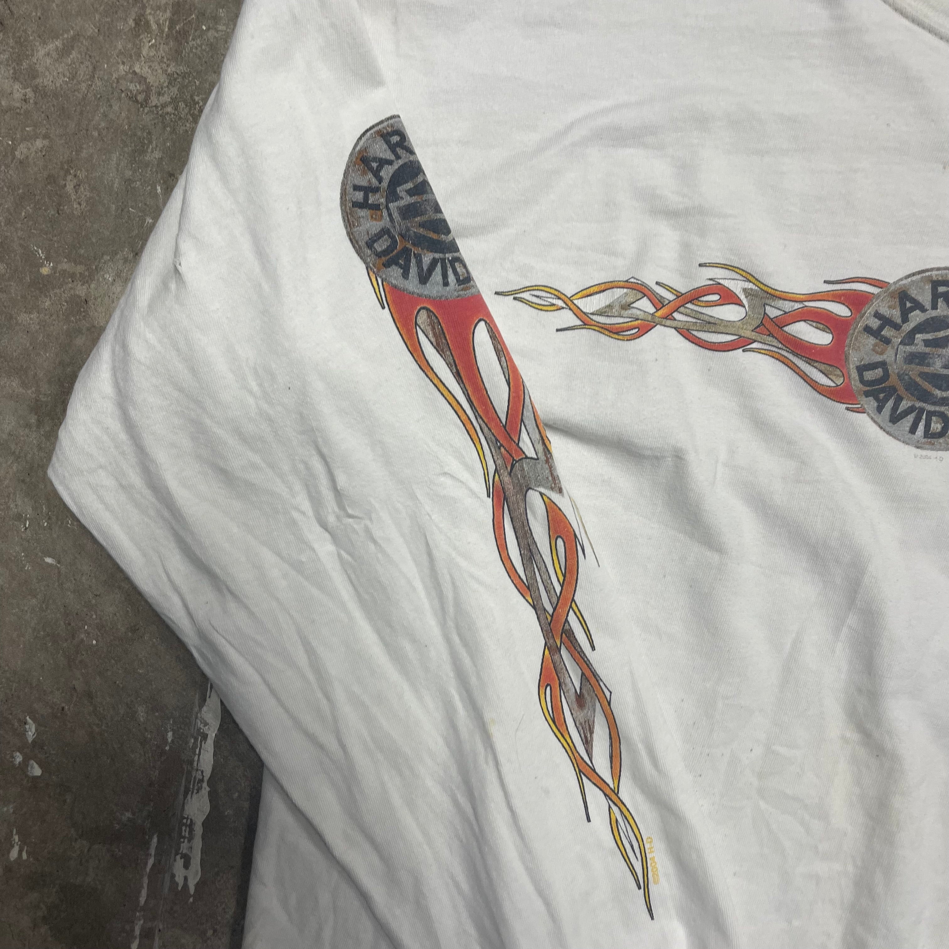 Vintage and Distressed Harley Davidson Long-Sleeve