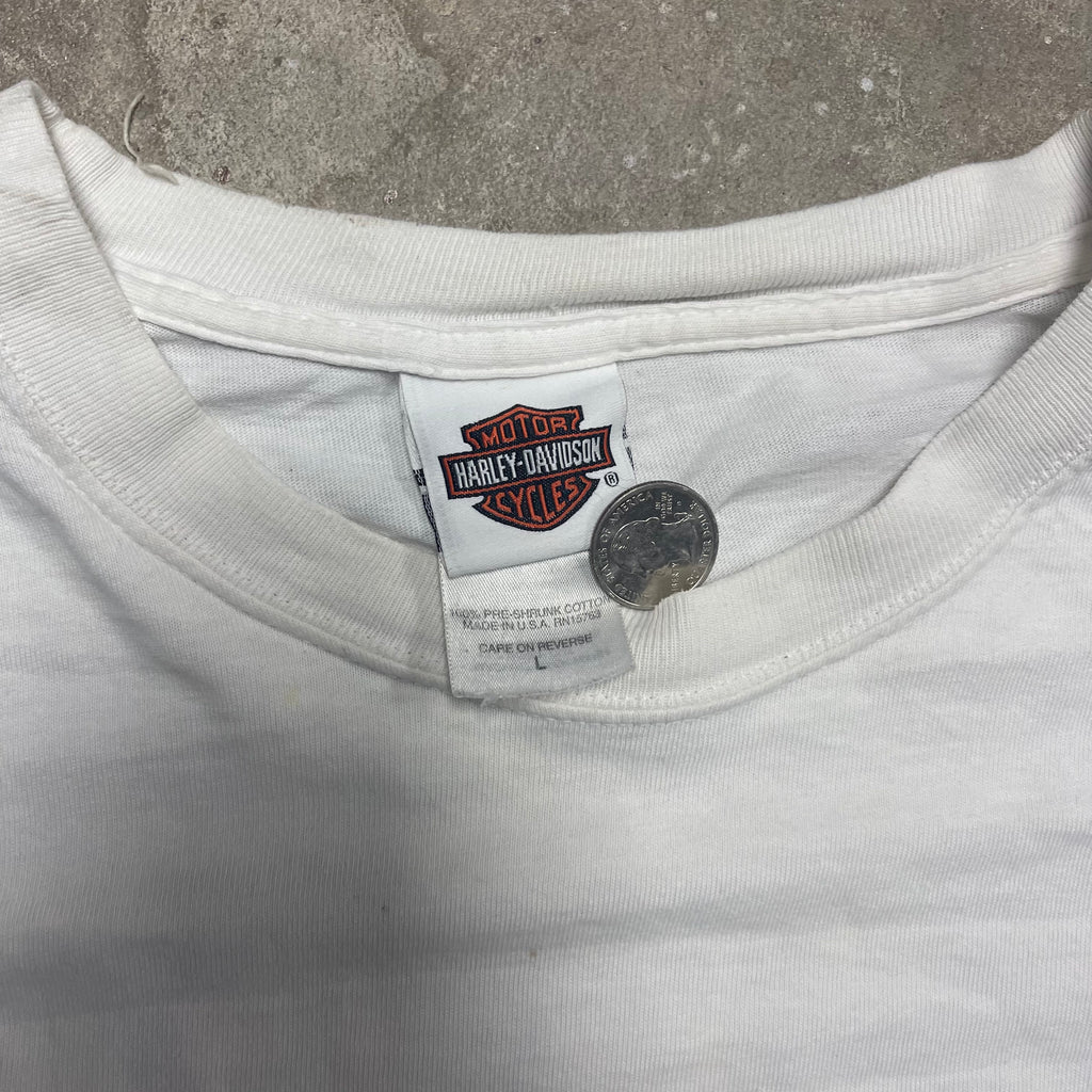 Vintage and Distressed Harley Davidson Long-Sleeve