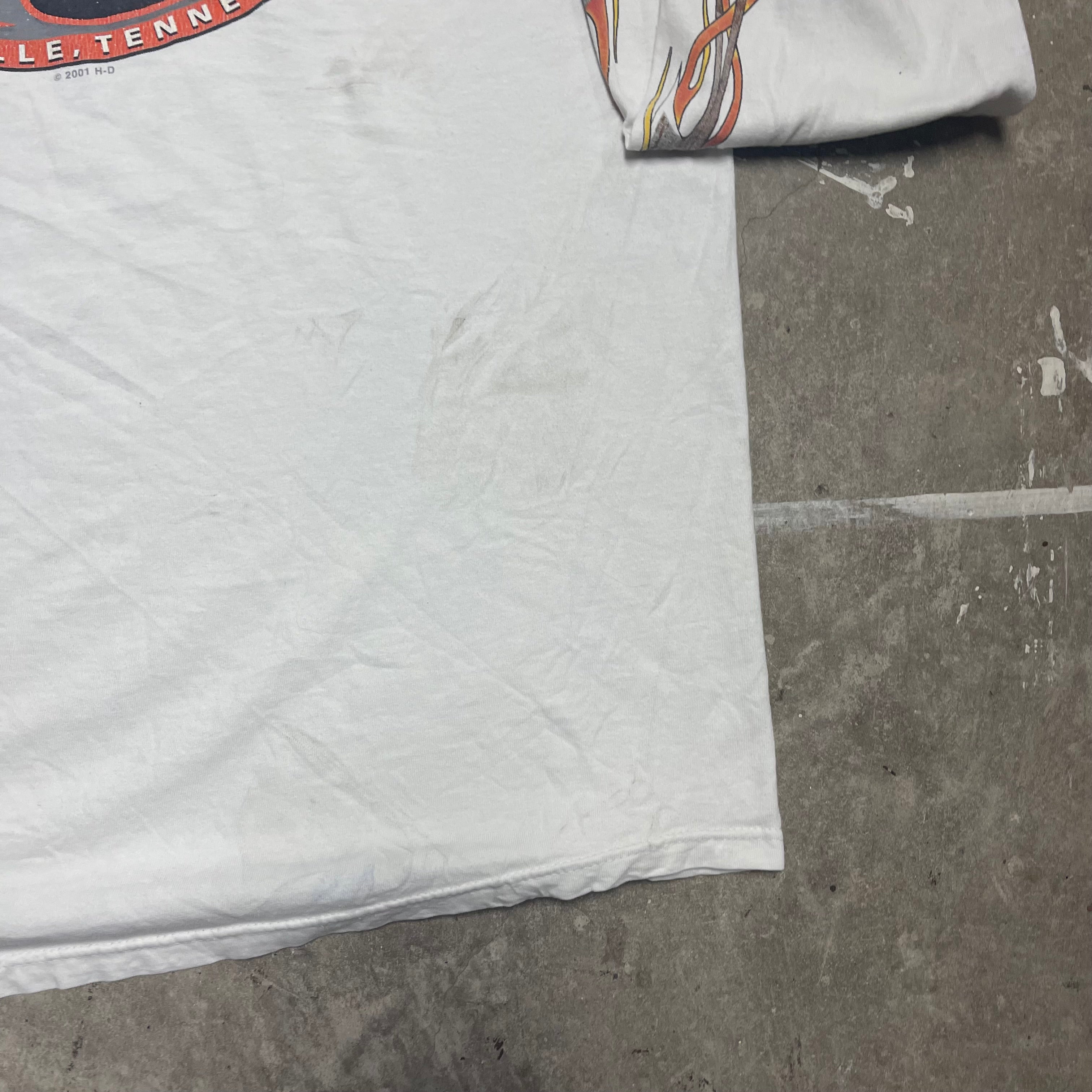 Vintage and Distressed Harley Davidson Long-Sleeve