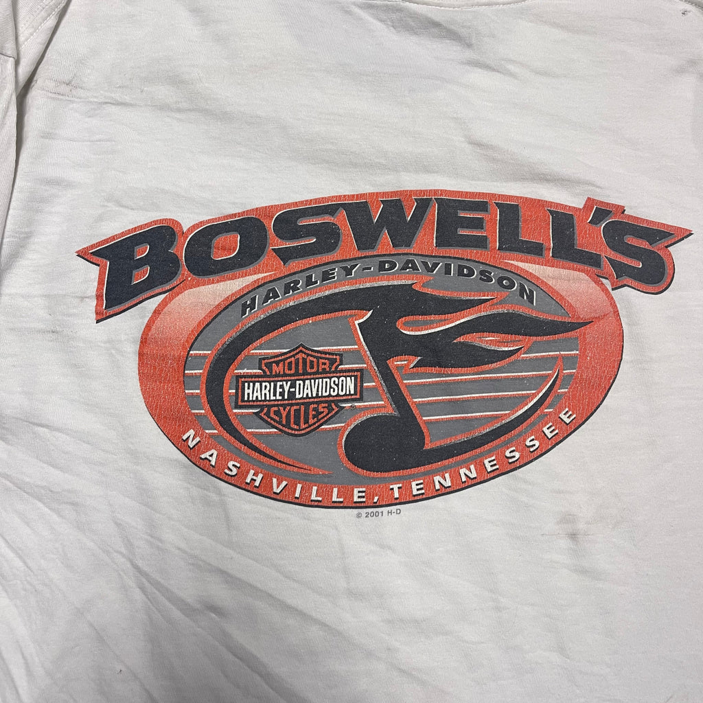 Vintage and Distressed Harley Davidson Long-Sleeve