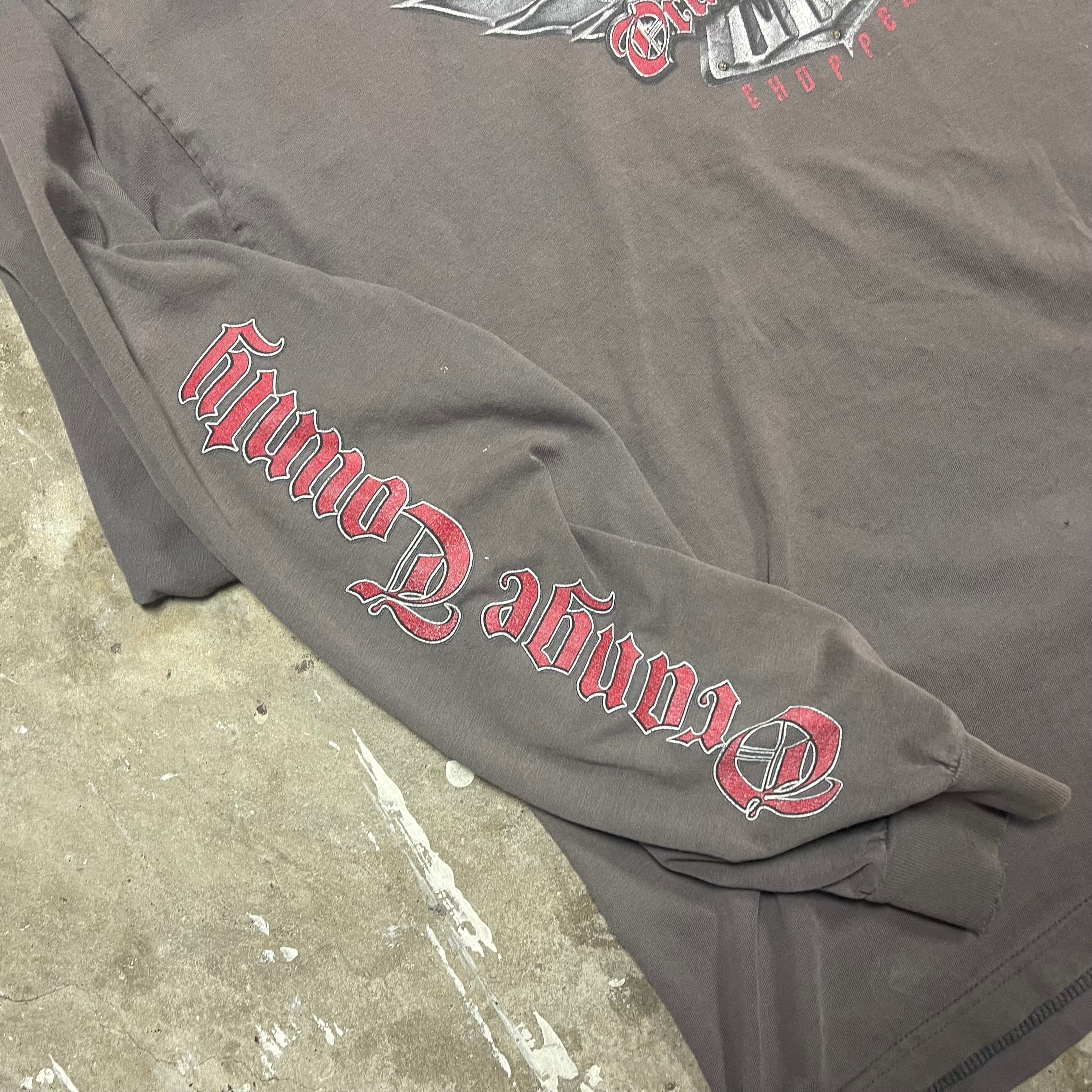 Paint Splatter Orange County Choppers Long Sleeve